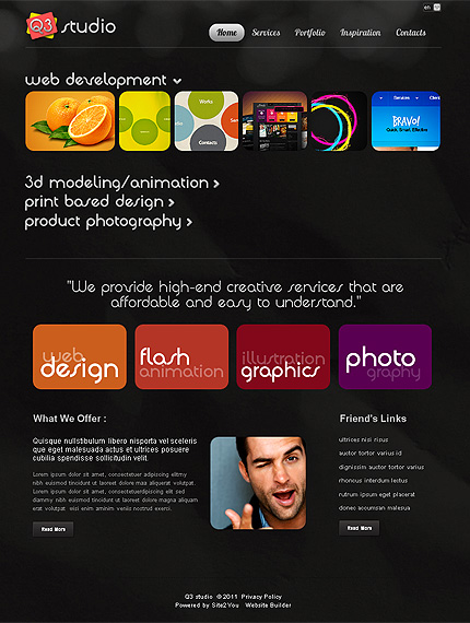 Click to view live demo of template #36431 template screen