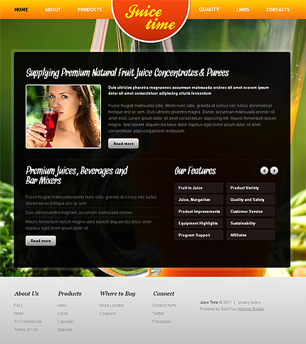Click to view live demo of template #36434 template screen